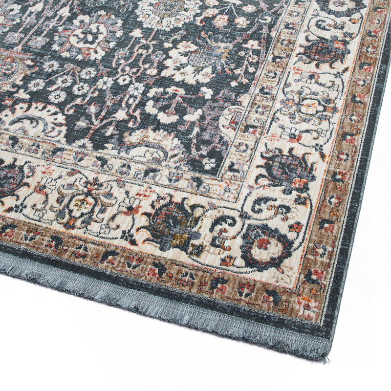 Transitional, Oriental, Cut Pile Rectangle Area Rug