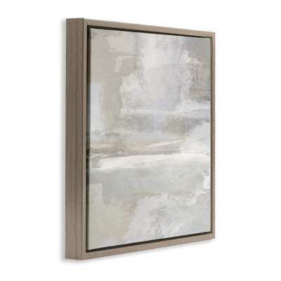 Contemporary Neutrals Abstract Floating Frame, design by Rachel Springer