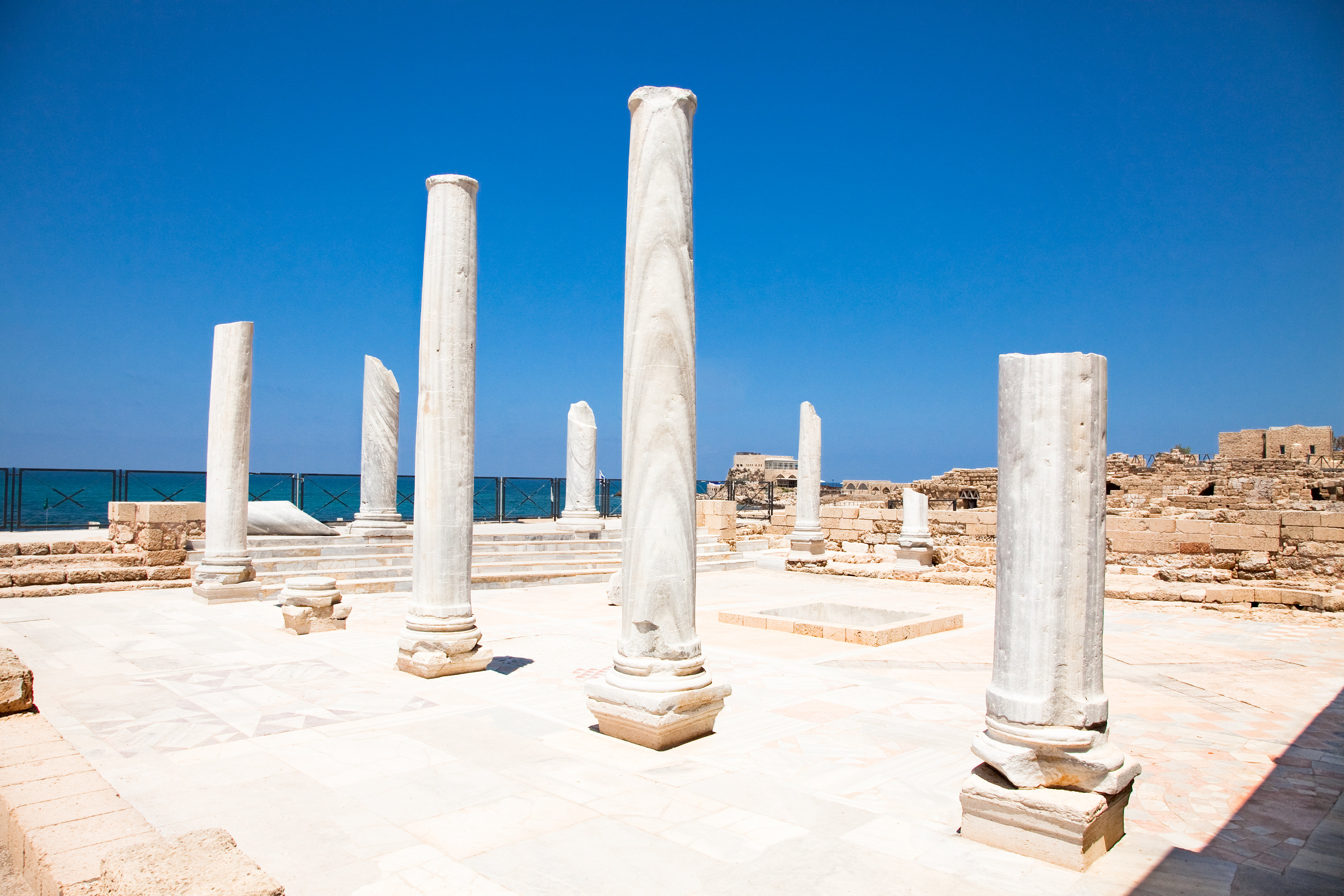Hokku Designs Marble Pillars, Caesarea, Israel On Canvas Print Wayfair