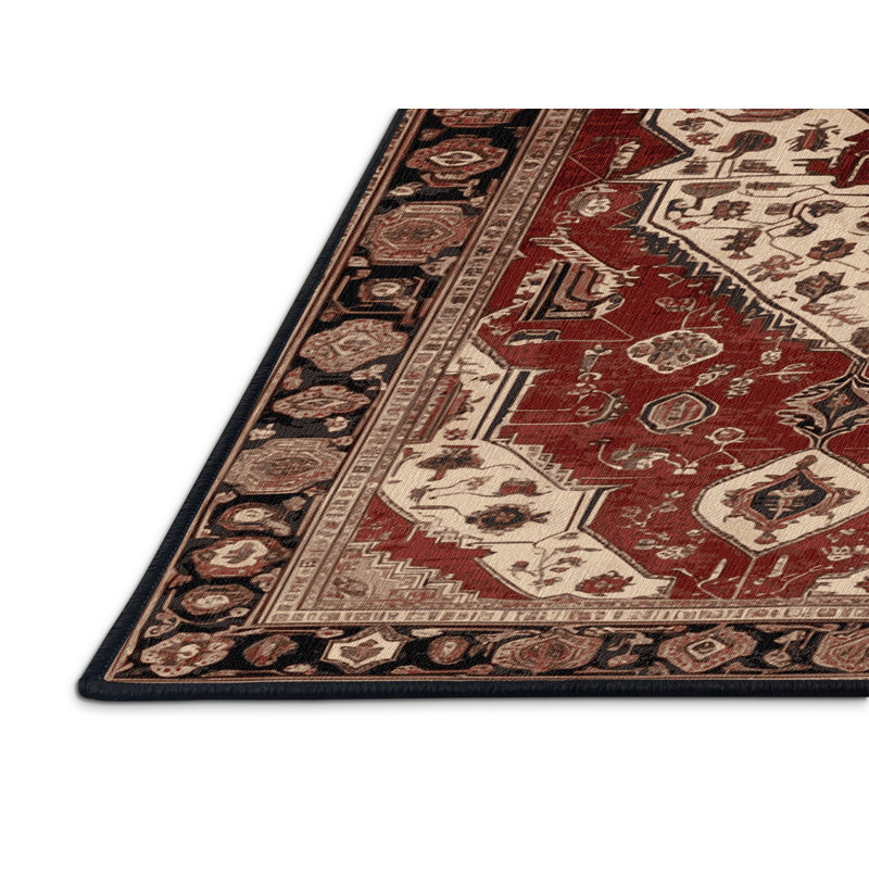 Tapis brun lavable à la machine, Rectangulaire 2 pi x 3 pi