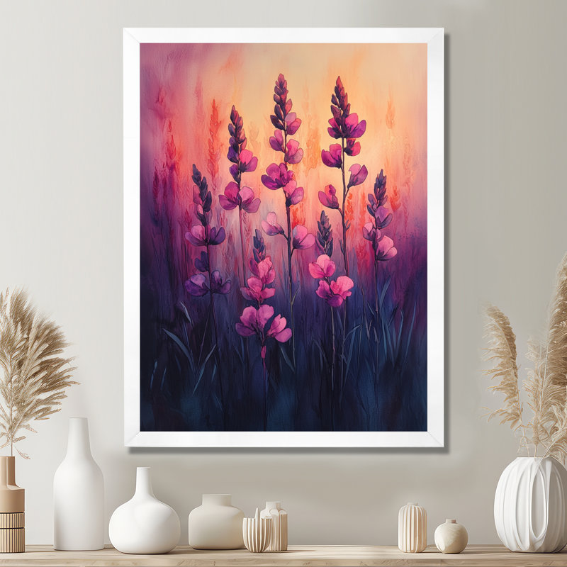 Bedwell - Floral Canvas Prints, H 32 po x l 16 po, Reproduction encadrée d'une seule photo, Blanc