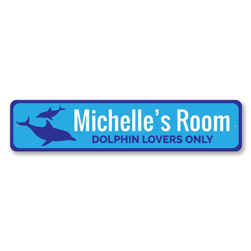 Plaque en aluminium Dolphin, H 6 po x l 24 po x P 0,063 po
