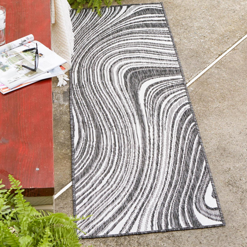Tapis intérieur / extérieur Albans Charocal, Tapis de couloir 2 pi x 6 pi 1 po