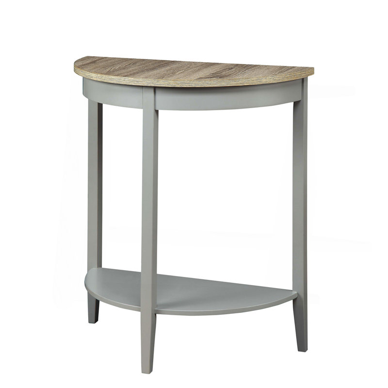 Natural Oak & Gray Finish Console Table