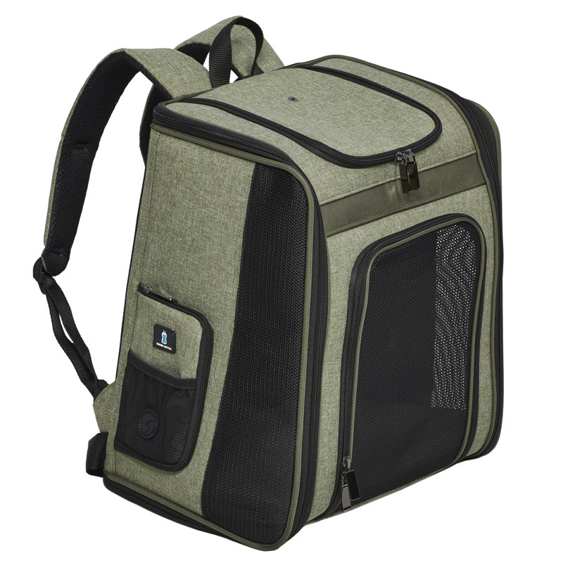 Pet Carrier with 2 Doors, Green