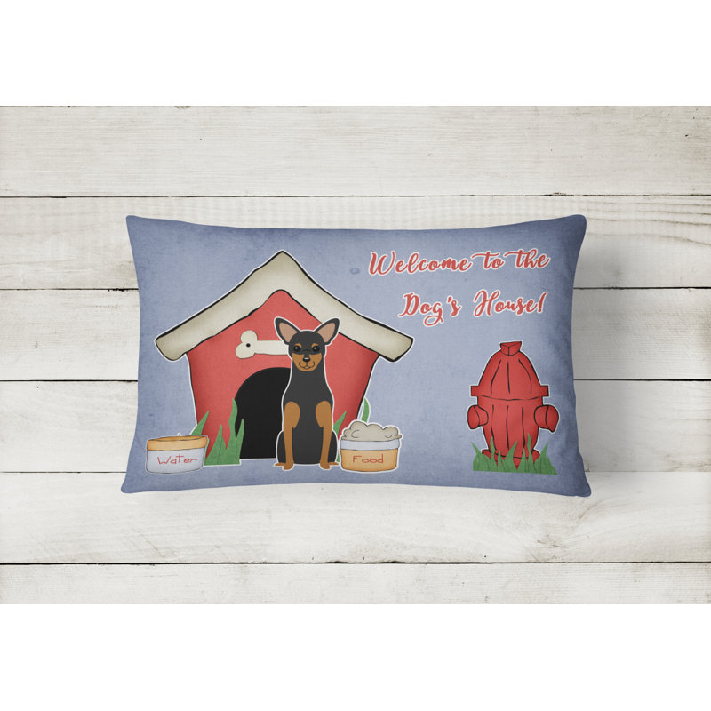 Coussin lombaire intérieur/extérieur mauve pour chien house