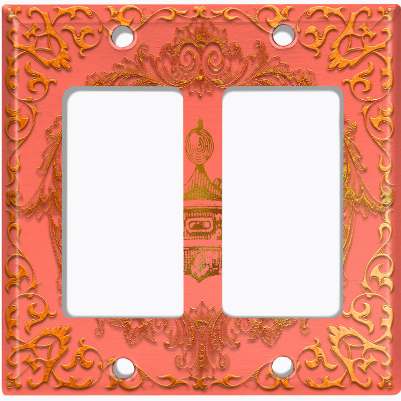Plaque murale d'interrupteur à bascule Royal Crown, Rouge