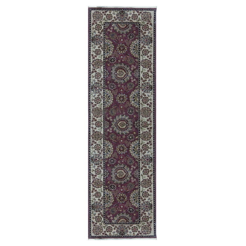 Tapis rose de haute qualité noué à la main