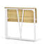Bureau pliant 31,5 po pour petits espaces, table d'écriture compacte avec structure en métal, chêne clair-1731771325
