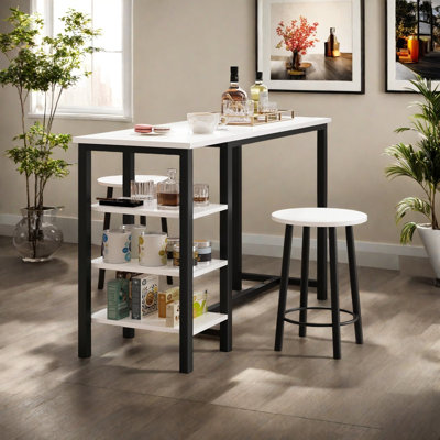 Table de bar et tabourets 
