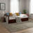 Melody Twin to King Extendable Day Bed with Storage, Chestnut-1126822514