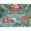 Kharchari Bodhisattva Thangka sans broc | Art mural bouddhiste tibétain peint à la main | Décor de bonté et de sagesse en or 24 carats (29,9 po x 20,1 po)