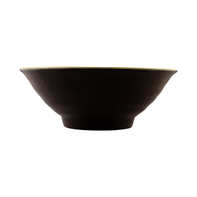Elite Global Solutions Durango Melamine Salad Bowl, Aubergine/Olive Oil