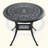 Set Of All-Weather Cast Aluminum Dining Furniture Set With Black Frame-1078894579
