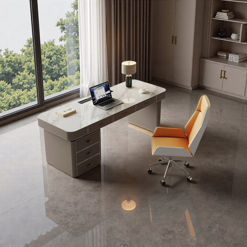 Bureau élégant et tendance, H 29,52 po x l 62,99 po x P 23,62 po