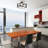 Nuvo Lansing 3-Light Semi-Flush Mount Ceiling Fixture With Fabric Shade & Opal Glass Diffuser
