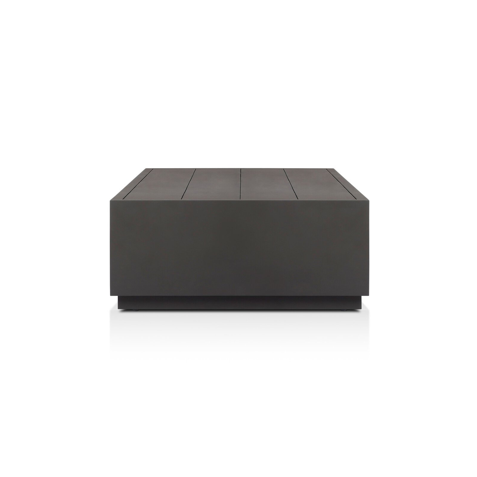 Myrna 70'' Aluminum Outdoor Coffee Table, 15.25" H x 35" W x 55" L
