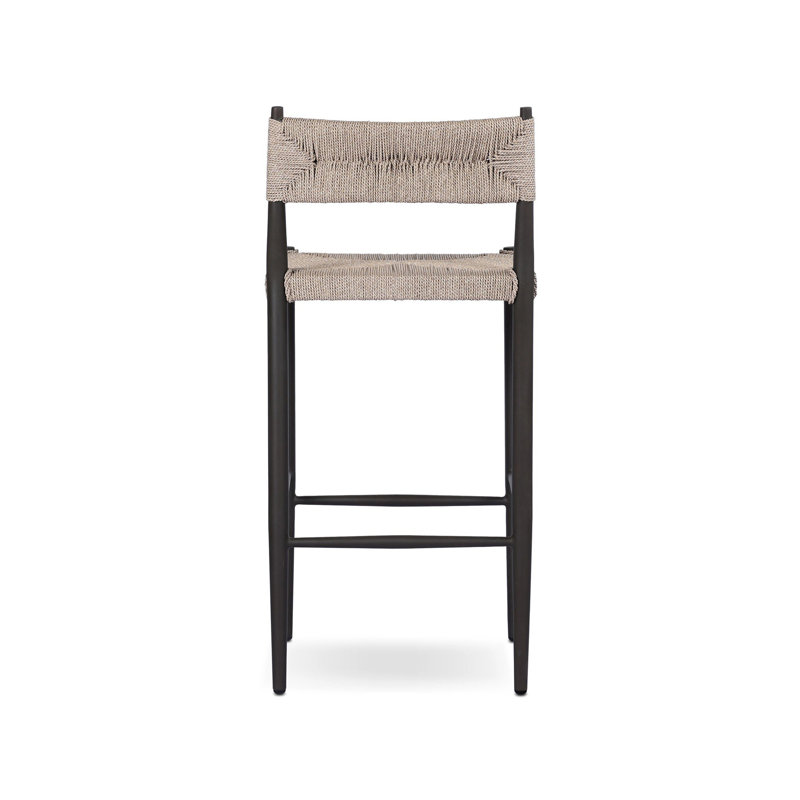 Lomas Outdoor Metal Stool-Bronze-Counter, 30"