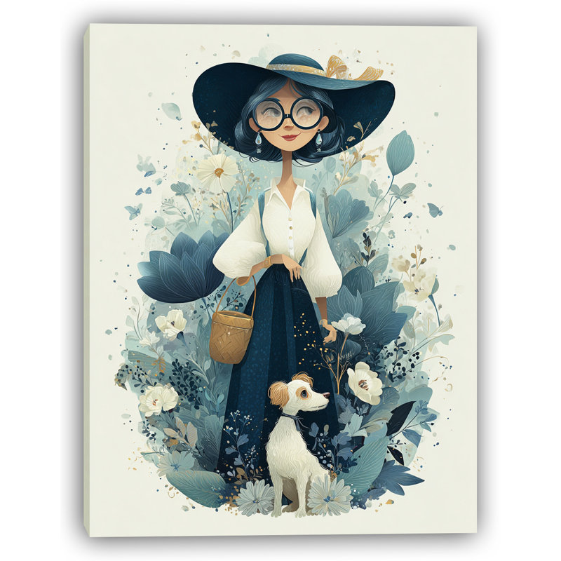 Art mural sur toile Whimsical Garden Walk