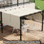 Auvent de remplacement pour pergola, 2 pièces 4 x 18 pi, protégé, kaki, convient à la pergola 11 11,8 pi, procédure d'installation simple compatible avec un assemblage facile