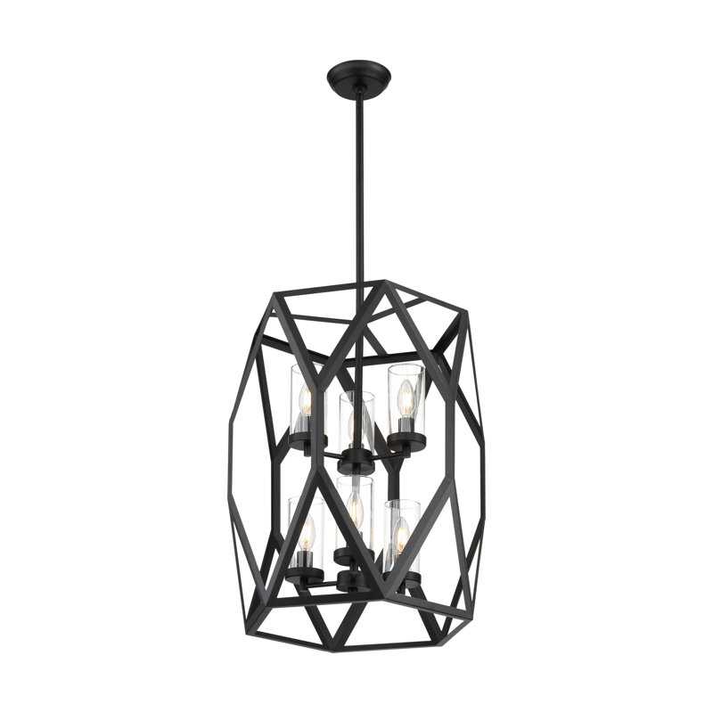 Shelburn 6 - Light Black Unique/Statement Pendant