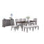 Beautiful Kitchen Contemporary 8Pc Dining Set Dining Table W Leaf 6X Side Chairs Bench Ladder Back Design