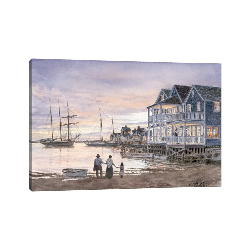Nantucket Sunset by Stanton Manolakas - Wrapped Canvas Gallery-Wrapped Canvas Giclée, 66.04 cm H x 45.72 cm W x 3.175 cm D