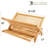 Eco-Friendly Collapsible Bamboo Dish Drying Rack With Multi-Tier Design For Plates Bowls Cups And Cookware