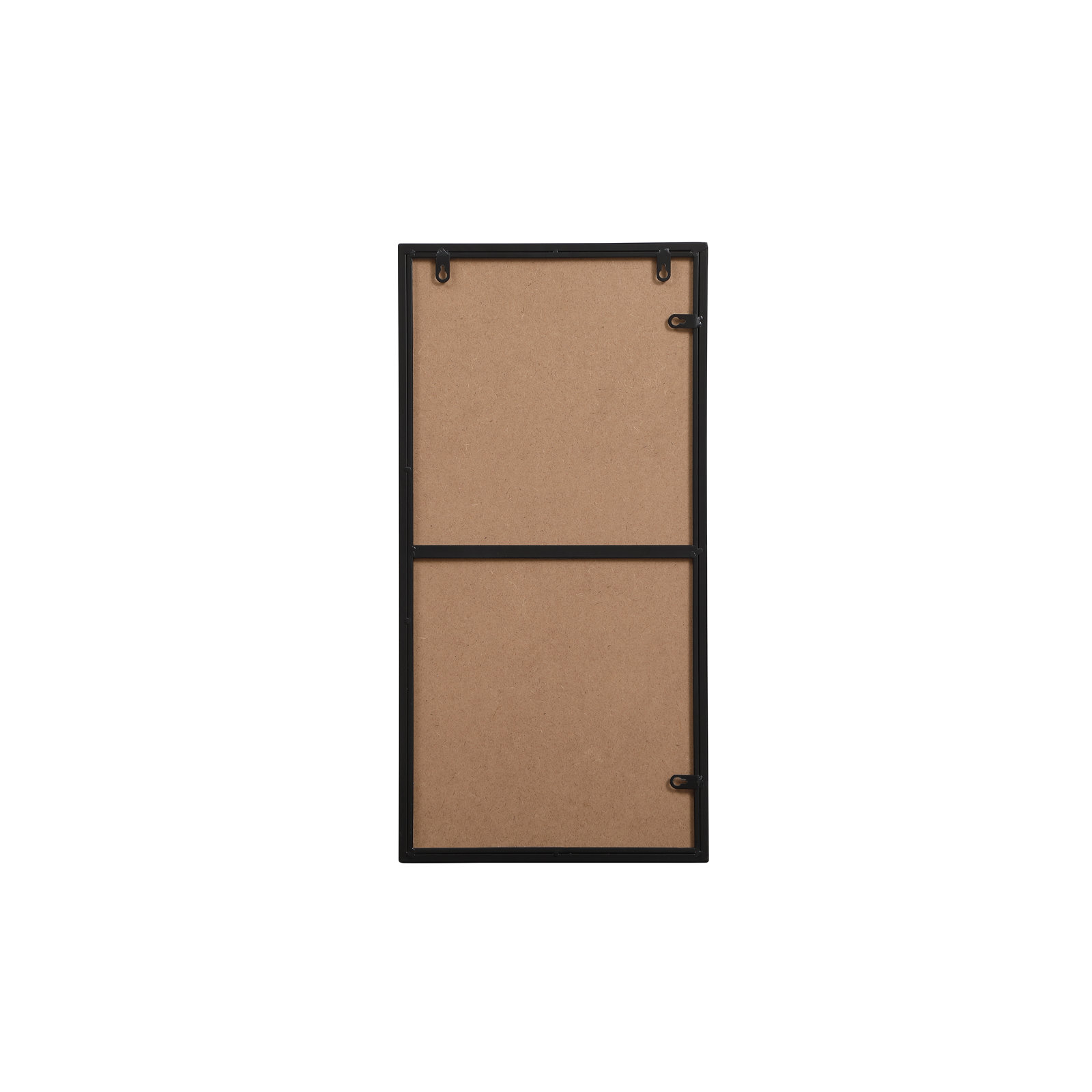 Sabine Metal Rectangle Wall Mirror, 14" x 28", Black