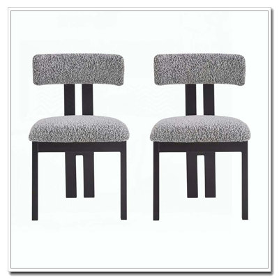 Upholstered Armless Dining Chairs With Metal Legs