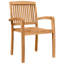 2 - Person Wood Patio Dining Set with Square Table