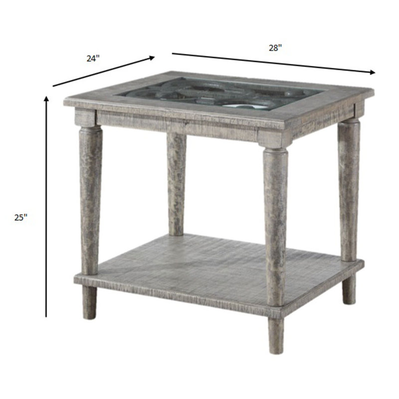 Table de bout avec rangement Lasse