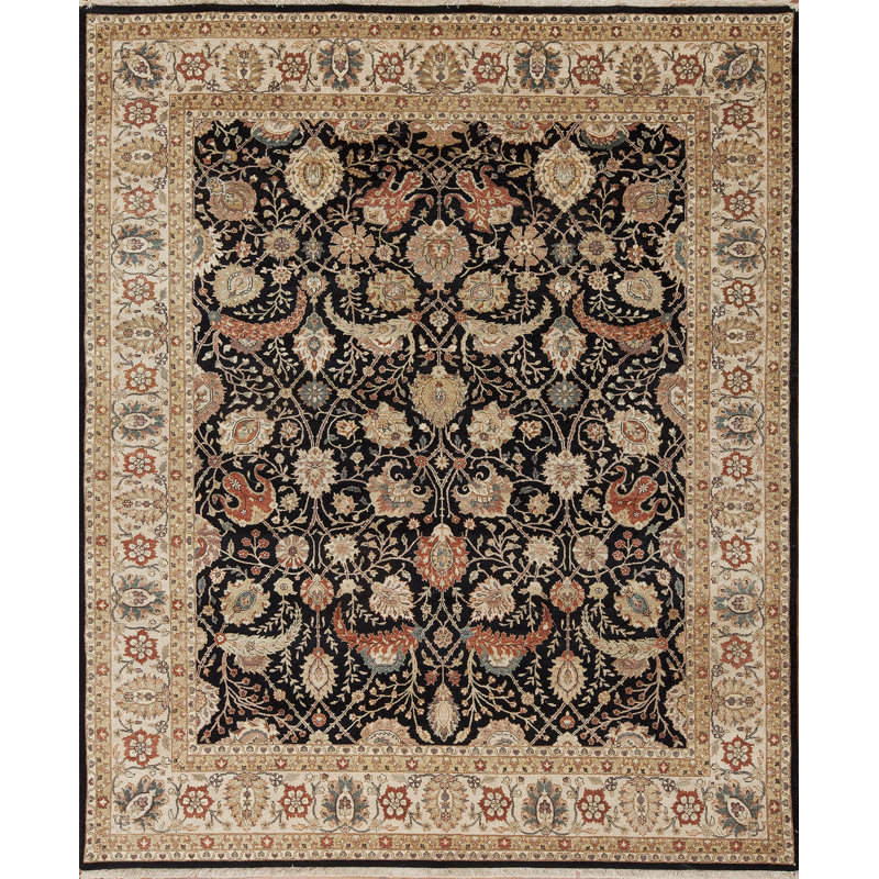 Empire Hand Knotted Wool Area Rug, Rectangle 8' x 10'