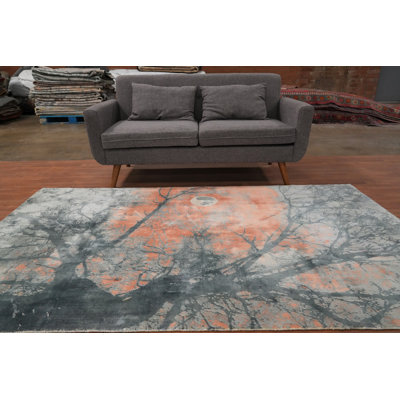 Tapis abstrait au clair de lune 5 x 8