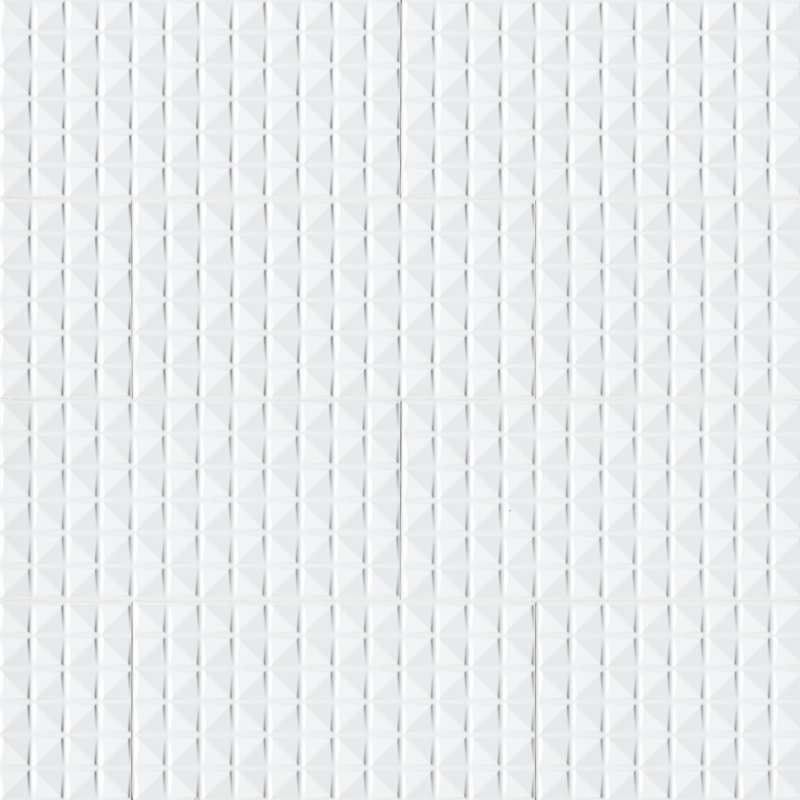 Linea 12 in. x 24 in. Glossy Ceramic Stone Look Wall Tile, Blanca