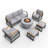 7 - Person Patio Conversation Set with Cushions