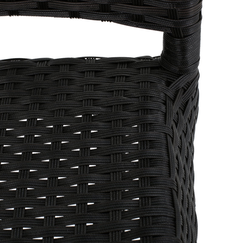 29 po extérieur brun foncé sans accoudoirs, finition tissée durable, confort et élégance, décor de patio à l'extérieur, sièges pour 2 personnes, intempéries, sièges confortables