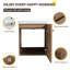 Ensemble de meuble-lavabo simple mural 18 "Aether-1474960924
