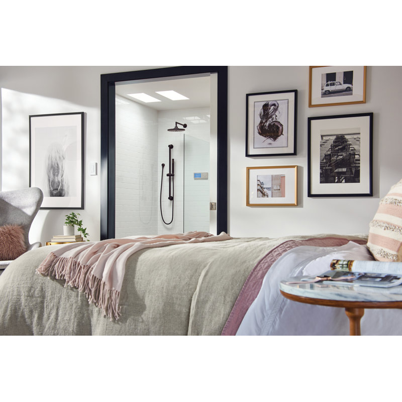 Smart Shower 2-Outlet Digital Shower Controller for Thermostatic Shower Valve, Terra Beige