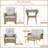 6- Person Outdoor Seating Group with Cushions-1269071973-1269071970