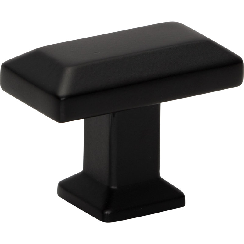 Sweetbriar Lane 1 3/8" Length Rectangle Knob, Matte Black