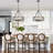 Williston Forge 6- Light 21.65" Dimmable Farmhouse Geometric Drum Chandelier Ceiling Lights for Foyer Kitchen Island Living Room-315722775-306903459