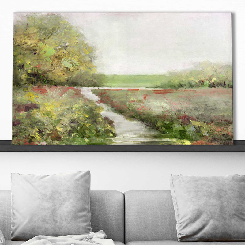 «Fall Magic» par Sall - Peinture, Toile tendue, L 30 po x H 18 po
