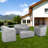 Patio Furniture Cover for 4 Piece Outdoor Furniture Set, Heavy-Duty Waterproof UV-Resistant Outdoor Furniture Cover Set,-42608849-42608855