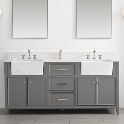 Meuble-lavabo double 72 po Aisa