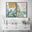 «Tropical Jungle Leaveas Abstract», 2 pièces-98554184-98554182