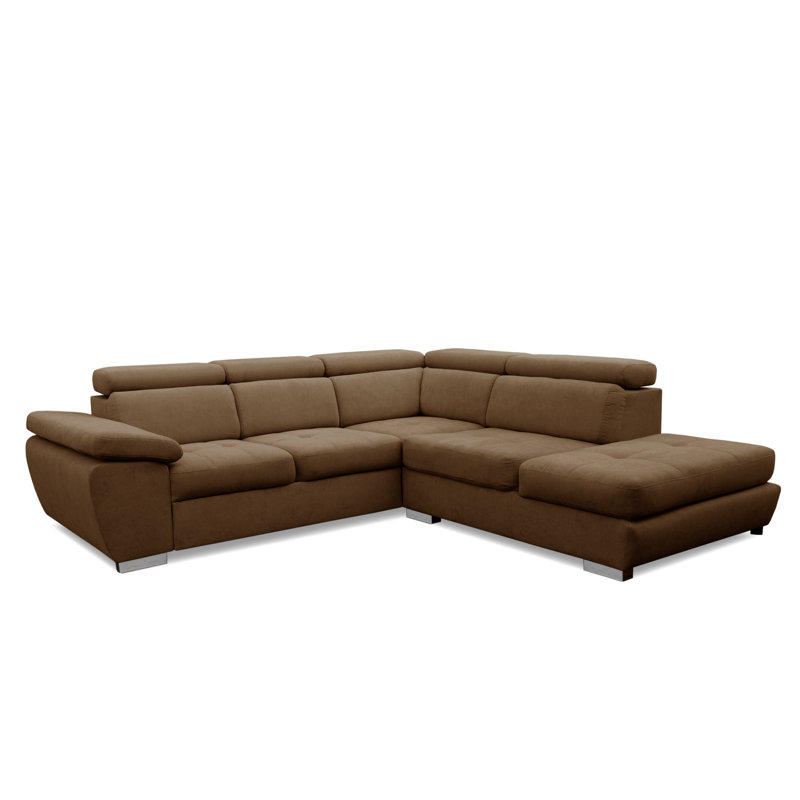Holli 5 Seater Sofa Bed, Brown, Right