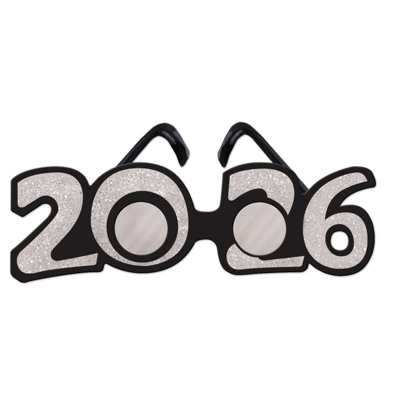 Lunettes en plastique scintillantes "2025"