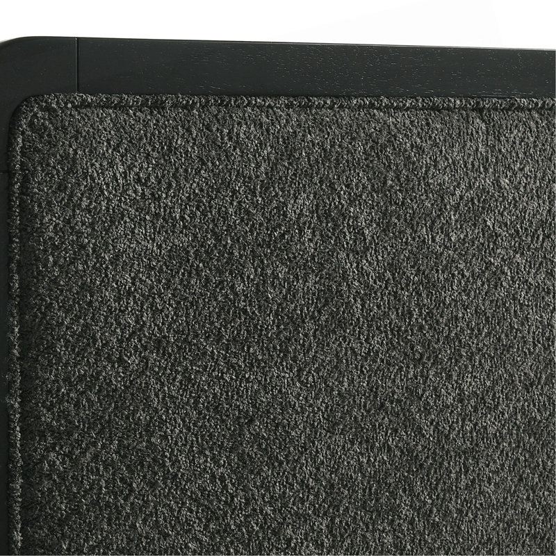 Grand lit tapissier noir Burton