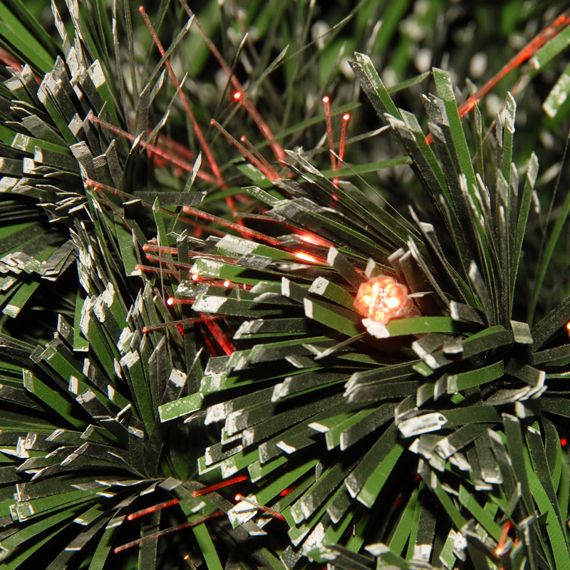 Arbre avec éclairage à fibre optique, 3 pieds